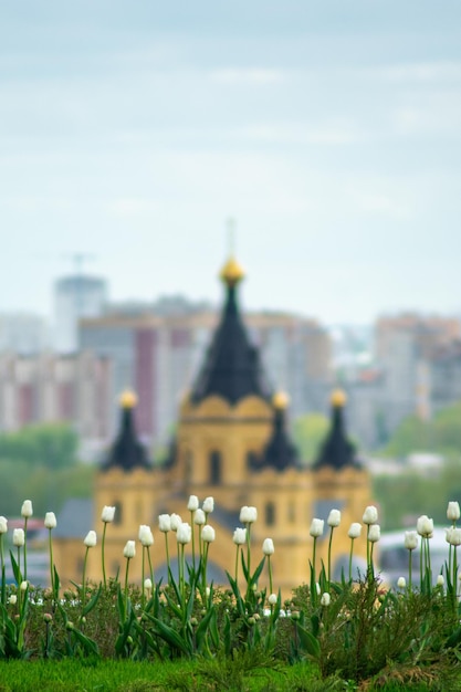 Photo panorama of the architecture of nizhny novgorod