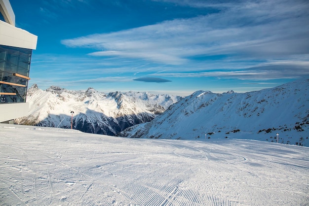 Panorama of the Austrian ski resort Ischgl