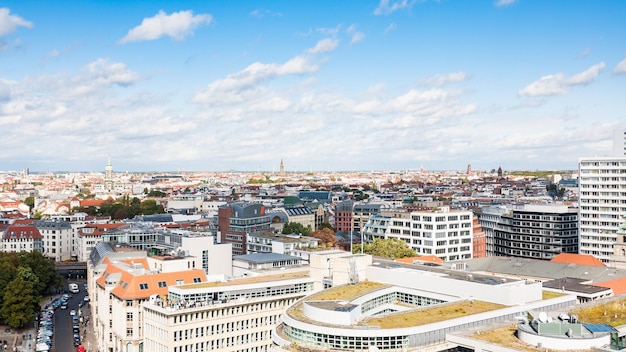 Panorama della città di berlino a settembre