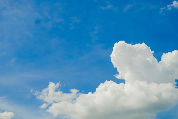 Fondo del cielo blu di panorama con le nuvole minuscole