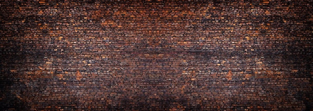 Panorama brick wall a broad band of the surface of masonry