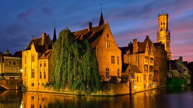 Panorama of Bruges Belgium