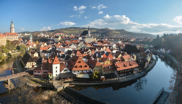 Premium Photo | Panorama of Cesky Krumlov