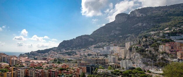 Panorama chic district in the Principality of Monaco