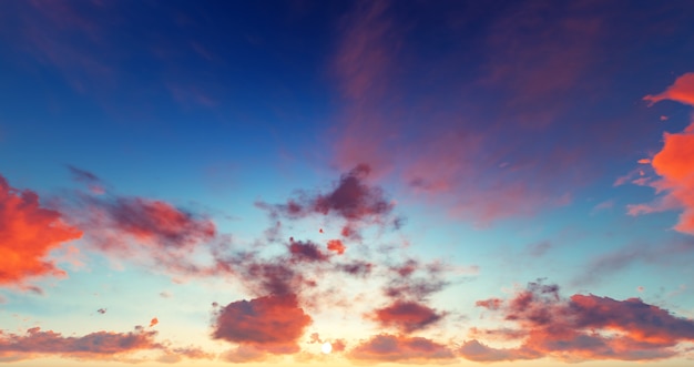 Panorama of clouds.