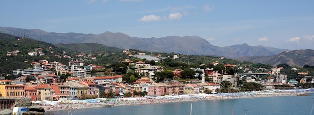 Panorama of the coast of the romagna riviera