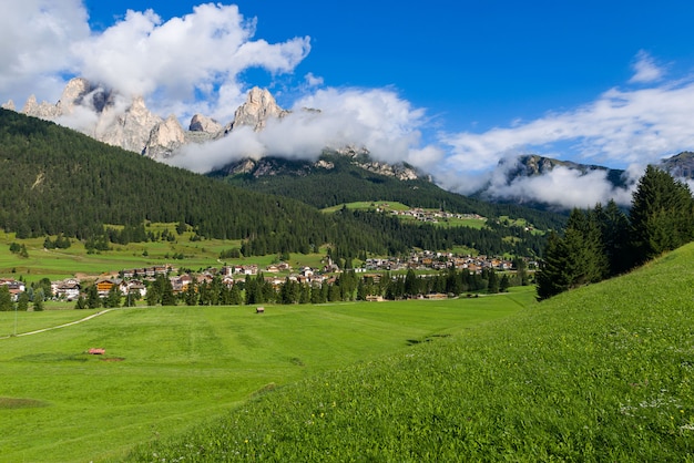 Panorama of Fassa Valley