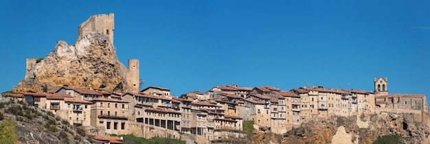 Panorama of Frias medieval village in Burgos, Castilla y Leon, Spain.