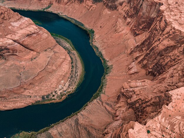 Photo panorama of horseshoe bend page arizona the colorado river