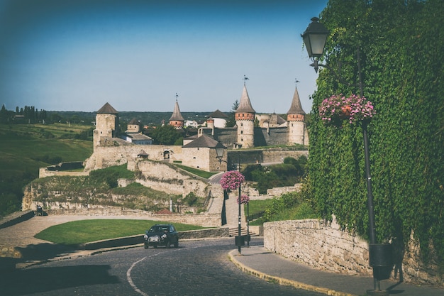 Panorama of Kamianets-Podilskyi Castle, Ukraine