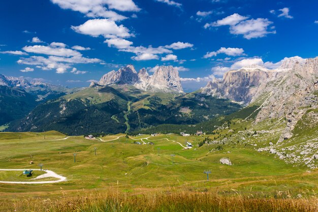 Панорама на группу Лангкофель