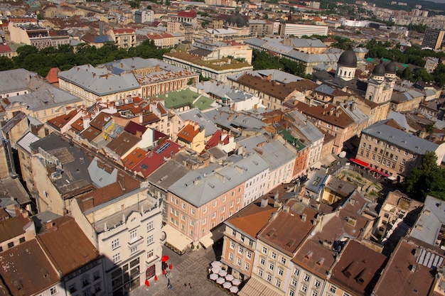 Панорама Львова с высоты