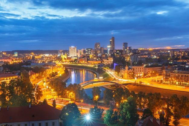 Panorama New Center of Vilnius, Lithuania