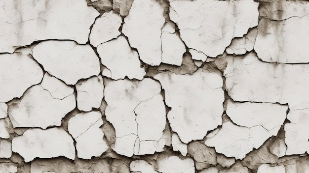 Panorama of Old cement wall painted white background