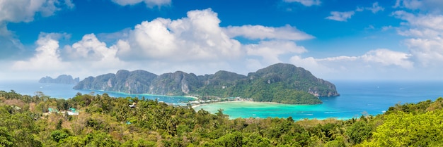 Panorama of Phi Phi Don island, Thailand