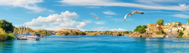 Panorama rivier de Nijl