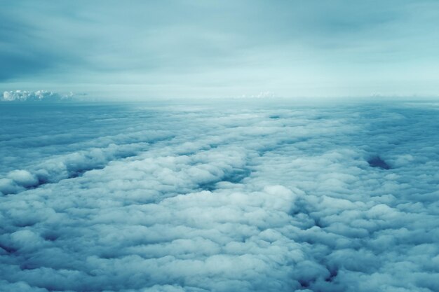 雲のあるパノラマ空