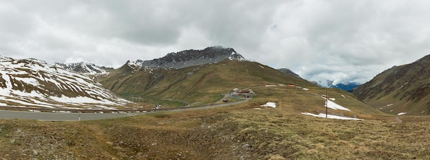 Panorama of the Stelvio Pass, Italy