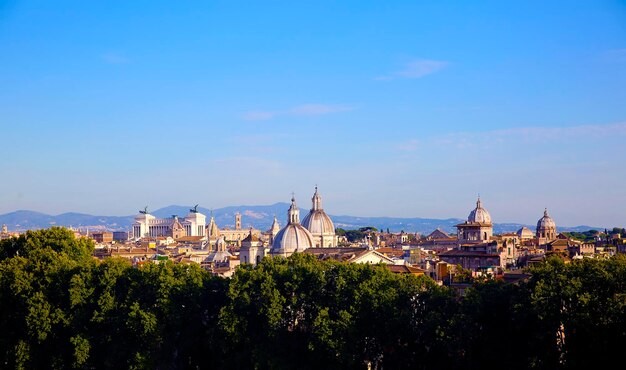 Panorama van de oude stad in de stad Rome, Italië