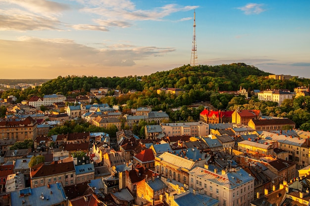 Panorama van de stad Lviv