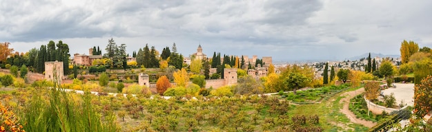 Panorama van het Alhambra in Granada