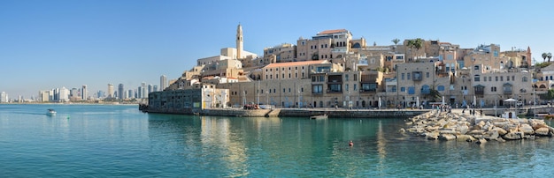 Panorama van Jaffa de oude stad aan de rand van Tel Aviv