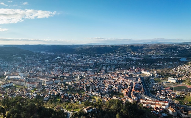 Panorama van Ourense in Galicië