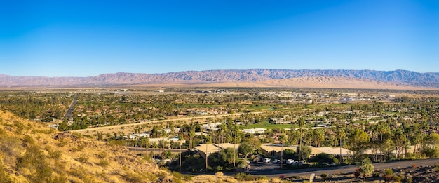 Panorama van Palm Springs in Californië