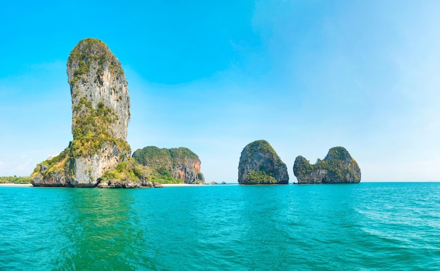 Panorama view of beautiful sea landscape