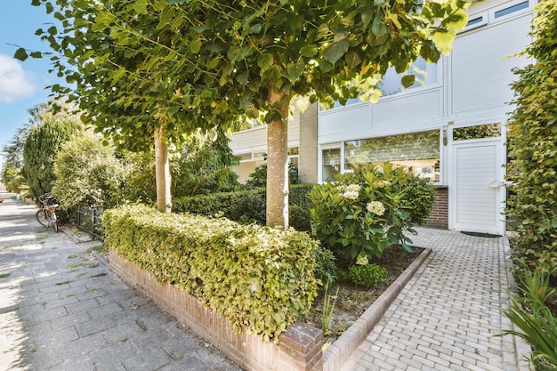 Panorama view of brick houses