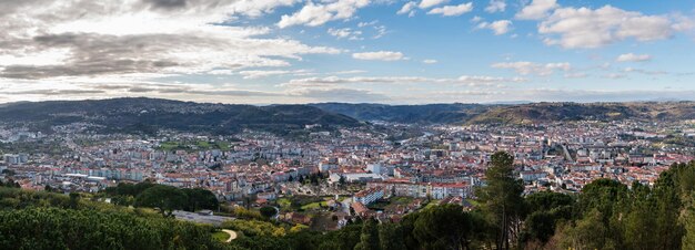 Foto vista panoramica di ourense in galizia