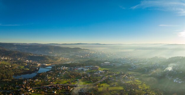 Panorama view of Ourense in Galicia