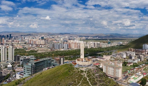 Panorama view of Ulaanbaatar Mongolia