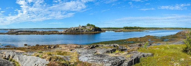 Panorama of the White Sea coast