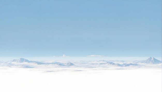 Photo panorama of winter mountains with much snow copy space background for your design