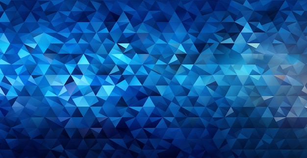 Photo panoramic abstract blue mosaic background texture ai generated image