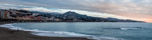 Panoramic of the coast of Malaga