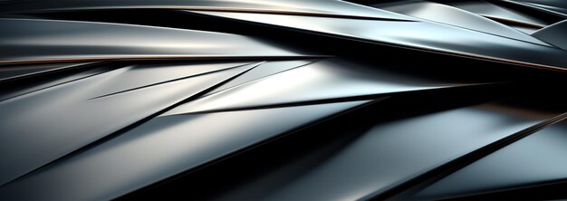 Панорамная металлическая текстура стальной серебряный фон изображение, сгенерированное ИИ