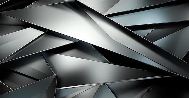 Панорамная металлическая текстура стальной серебряный фон изображение, сгенерированное ИИ