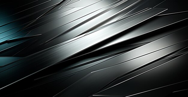 Panoramic metal texture steel silver background AI generated image