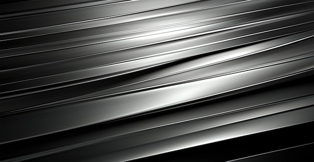 Panoramic metal texture steel silver background AI generated image