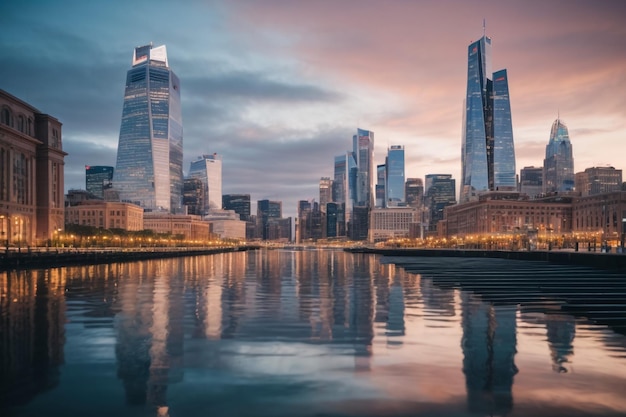 Photo panoramic picture of china nanchang