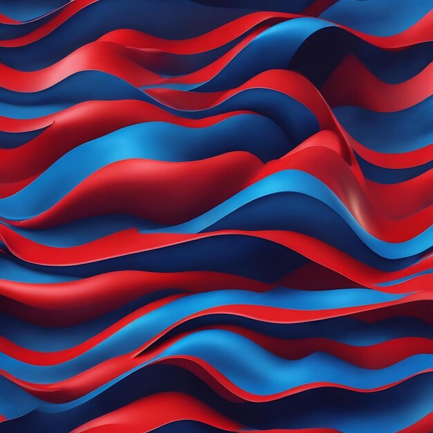 Panoramic red and blue abstract wave wallpaper red and blue background