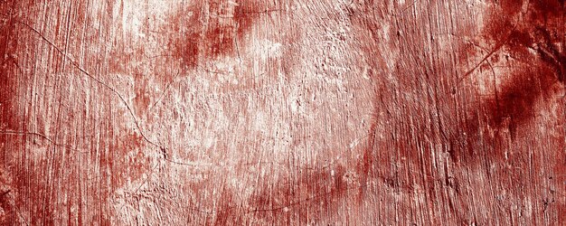 Panoramic red wall grunge texture Abstract scary concrete Horror cement for background