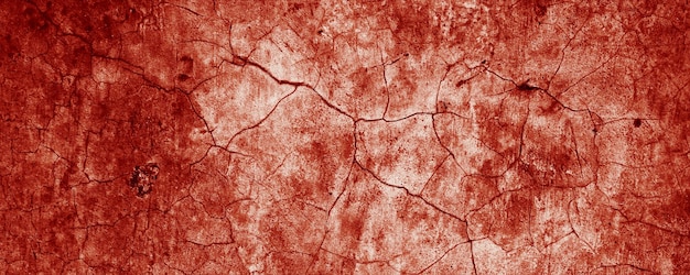 Панорамная красная стена с грунтовой текстурой абстрактный страшный бетон ужасный цемент для фона
