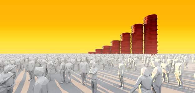 Panoramic shot of chairs on land against clear sky during sunset