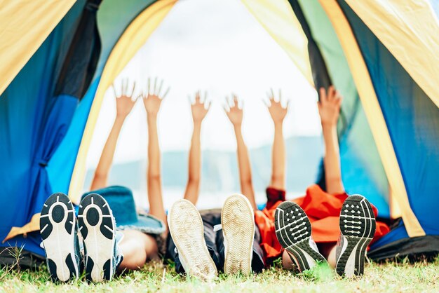 Panoramic shot of shoes on beach