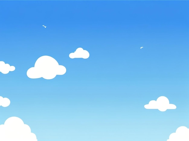 写真 パノラマ的な輝きの雲と明るい青い空の背景