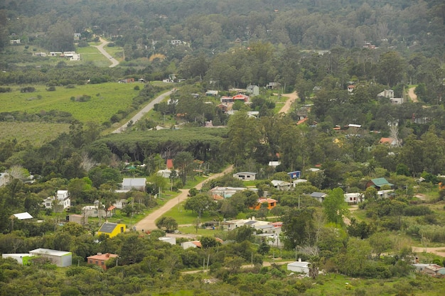 Panoramica dei dintorni della città di maldonado - uruguay