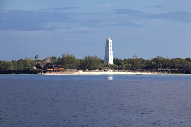 La vista panoramica di zanzibar in tanzania